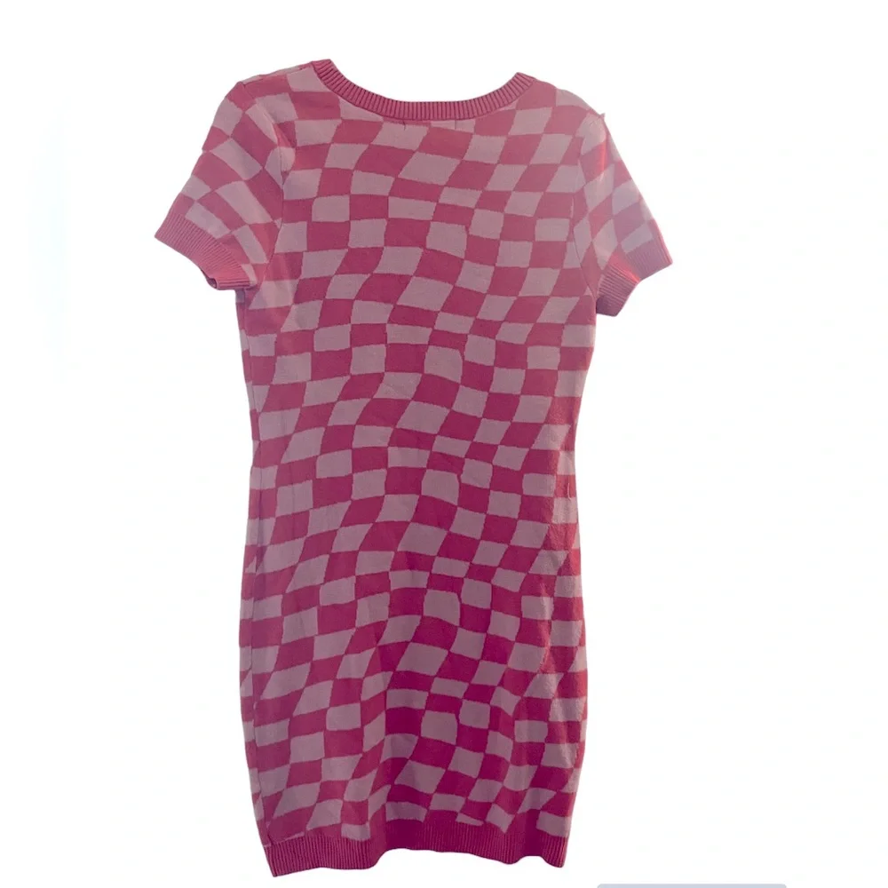 Checkered Mini Sweater Dress forever 21 - Picture 2 of 3